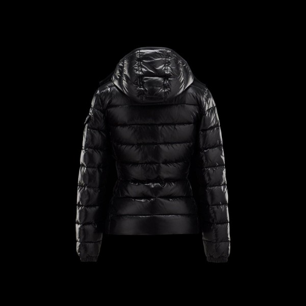 Moncler nero sottile Mock Collar Donna Giacche uscita